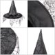 thumbnail image 2 of Sombrero de bruja vintage de Halloween para mujer, con velo de encaje transparente y estampado, ideal para fiestas y disfraces de Halloween., 2 of 5