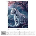 thumbnail image 4 of Lingy  Soft Cozy  Throw Blanket for Couch, Bengal Tiger White Tiger,, 4 of 6