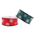 thumbnail image 1 of CIMAXIC christmas 2 Rolls Christmas Packaging Ribbon Xmas DIY Bowknot Ribbon Gift Wrapping Ribbon,354.33"X0.98"X0.04", 1 of 5