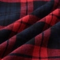 thumbnail image 3 of Las nuevas mujeres del otoño de gran tamaño de la tela escocesa camisa de tartán botones de bolsillo Meterk XL, 3 of 7