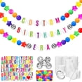 thumbnail image 1 of Kit de guirnaldas de pulsera de la amistad Simgoing Giant con letras, 1 of 6