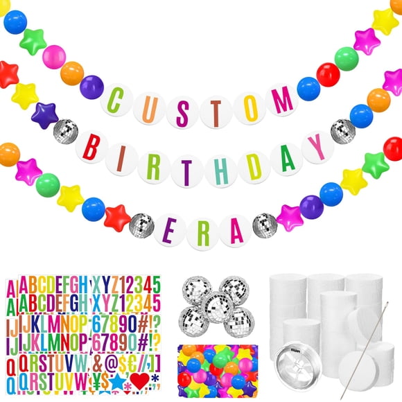 Kit de guirnaldas de pulsera de la amistad Simgoing Giant con letras