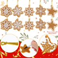 thumbnail image 2 of Adornos navideños Sotiff Gingerbread Snowflake x20, 2 of 6
