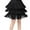Black, variant on MIASHUI Girls Dance Skirt with Fringe Tassels for Latin Ballroom Performance Layered Tutu Green,170/ L