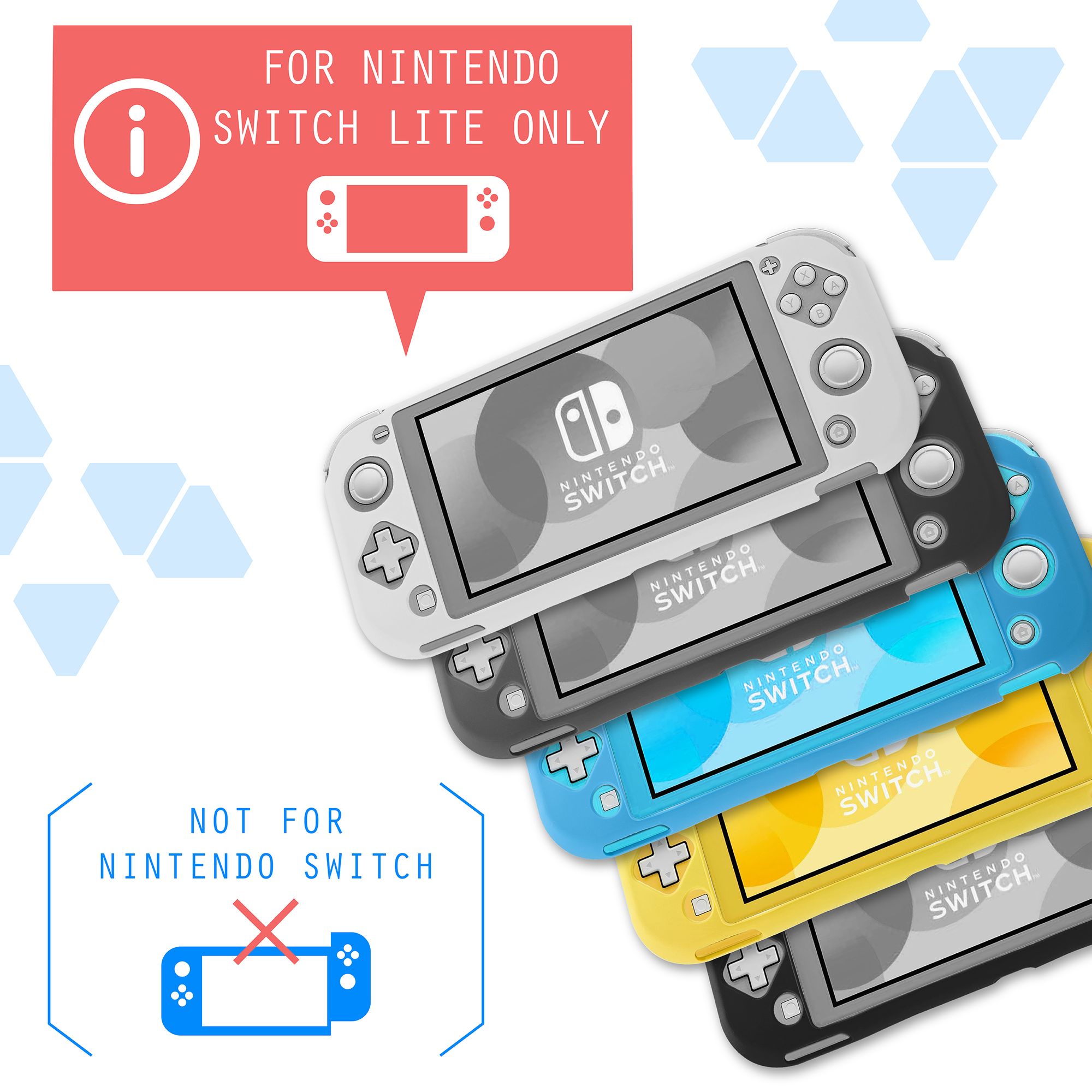 Protective Silicone Case for Switch Lite, Insten Soft Skin Rubber Gel