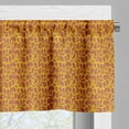 thumbnail image 5 of Ambesonne Autumn Valance & Curtain, Plant Shaped Leafy Motifs, 55"x45", Dark Yellow and Rust, 5 of 7