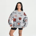 thumbnail image 3 of Women's Gameday Couture Heather Gray Chicago Bears Always On Repeat Fleece Sweatshirt, 3 of 6