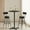 Ebony Black, variant on LEDREM Round High Top Bar Table for 2–3 People, 23.6 x 41.1 Inches Cocktail Pub Table with Metal Cross Frame, Modern Minimalist Design, Ebony Black