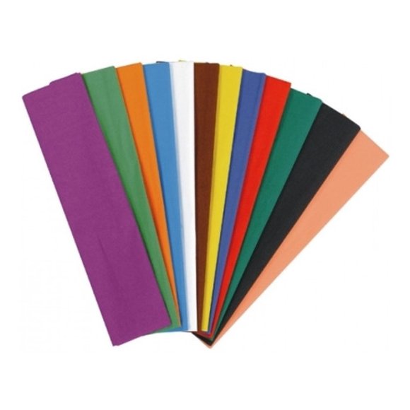 Papel Crepe 50 Pliegos De Colores Surtidos AleJaz 9XSTN