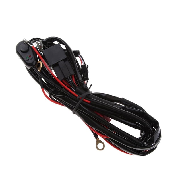 Cables de Calibre Yotijar con fusible e interruptor de Encendido y Apagado para lámpara de Trabajo de Barra de lámpara LED