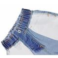 thumbnail image 5 of KIDSCOOL Baby Denim Jeans Unisex Toddler Ribbed Elastic Waist Pants,Light Blue,12-18 Months, 5 of 6