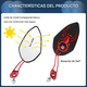 thumbnail image 4 of Espejo Laterales Retrovisor Universal Para Motocicleta 1 Par  Araña Belug, Negro Rojo, 4 of 5
