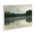 thumbnail image 2 of Foggy Lake Forest Landscape Reflection Wall Plaque Art, 19 x 13, 2 of 6