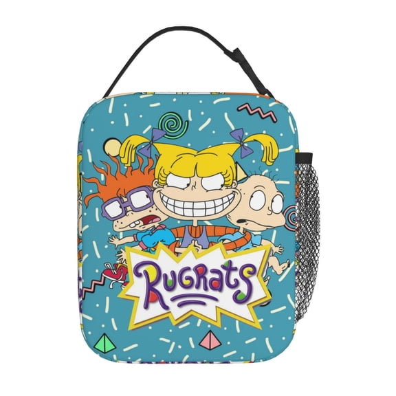 Insulation Portable Lunch Bag, Rugrats Meal Tote Thermal Container with Adjustable Shoulder Strap