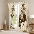 thumbnail image 3 of Homewish Boys Southwestern Cowboy Blackout Curtains Set of 2 (52x84 Each),Retro Vintage Window Curtains,Western Theme Curtains and Drapes,Ultra Soft Home Decor, 3 of 6