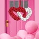 thumbnail image 1 of Corona de San Valentín, decoraciones de San Valentín, forma de doble corazón, decoración de pared, regalos de San Valentín para colgar en el, 1 of 10