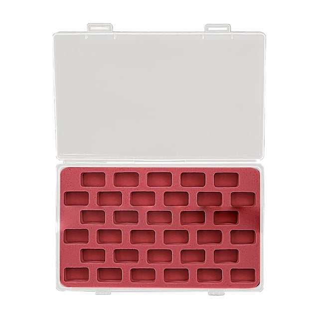 Maytalsory Bobbin Box Bobbins Container Bobbin Organizer Box Access Bobbins Grids Spools 66 Easy Clear Red 33 Grids