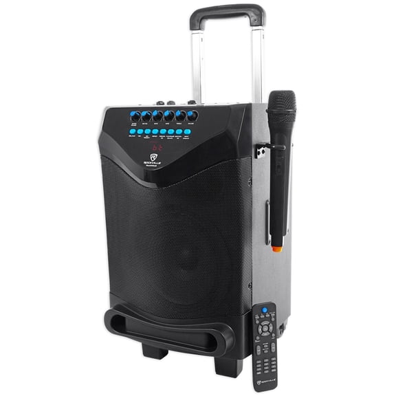 Rockville 8" Portable YouTube Bluetooth Karaoke Machine/System w/ Wireless Mic