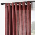 thumbnail image 5 of Half Price Drapes Red Rustic Linen Weave Light Filtering Curtains for Bedroom (2 Panel), 50W X 84L, 5 of 12