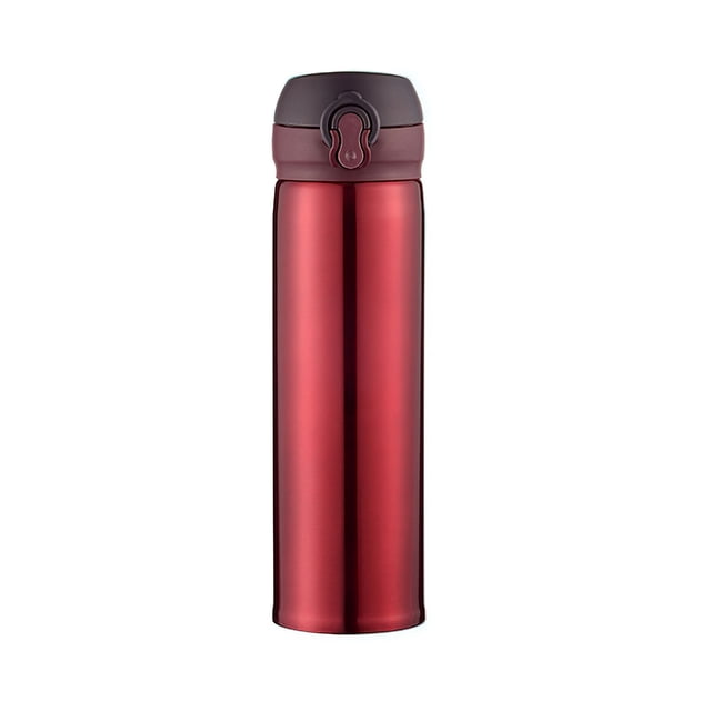 Taza Con Tapa Que Rebota De Acero Inoxidable Taza De Vacío Resistente A La Corrosión Frasco De Vacío Portátil De Acero Inoxidable Con Tapa Abatible De Rebote De Aislamiento Para Office Home Hotel Cateissary HA028110-04