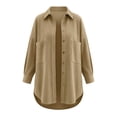thumbnail image 5 of StSilkitty Button down Shirt Jacket for Women Long Sleeve Collared Shacket Coat with Pockets Fall Winter Outerwear, 5 of 6