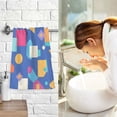 thumbnail image 7 of Abstract Geometric Shapes Cotton Face Towel Soft Hand Towel Absorbent Bathroom Towel for Kitchen Hotel, 7 of 7