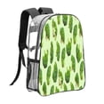 thumbnail image 3 of Sikiie Broccoli 3 Clear Backpack, Transparent Bookbag for School for Women Men, Capacity Clear Bag for College, Travel, 3 of 7