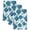 Mist Blue, variant on Red Geometric Moroccan Kitchen Towels Set of 3, Abstract Art Red Ombre Modern Absorbent Dish Towels for Kitchen, Microfiber Hand Towel, Quick Drying Tea Towel for Cleaning Decorative Dishcloths
