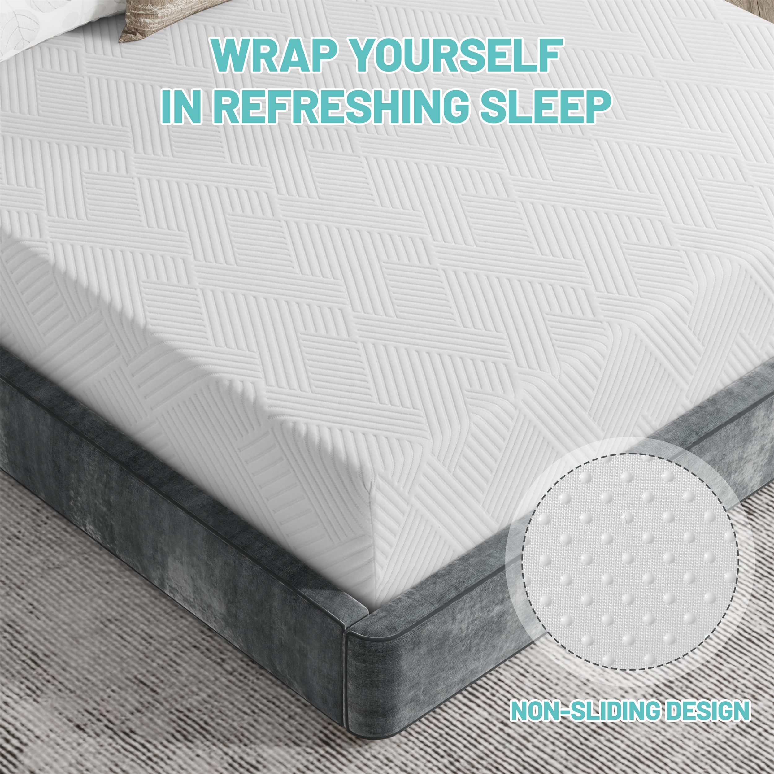 Vipbear 8in Twin Hybrid Mattress In A Box, Gel Memory Foam With Individually Wrapped Pocket Coils, Medium Firm, Pressure Relief, Cooling Sleep Support
