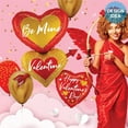 thumbnail image 2 of 33 inch Be Mine Valentine Heart Arrow Betallic Foil Mylar Balloon - Party Supplies Decorations, 2 of 2