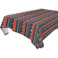 thumbnail image 1 of EREHome Red Orange Argyle Tablecloth 52x70 inches, 1 of 4