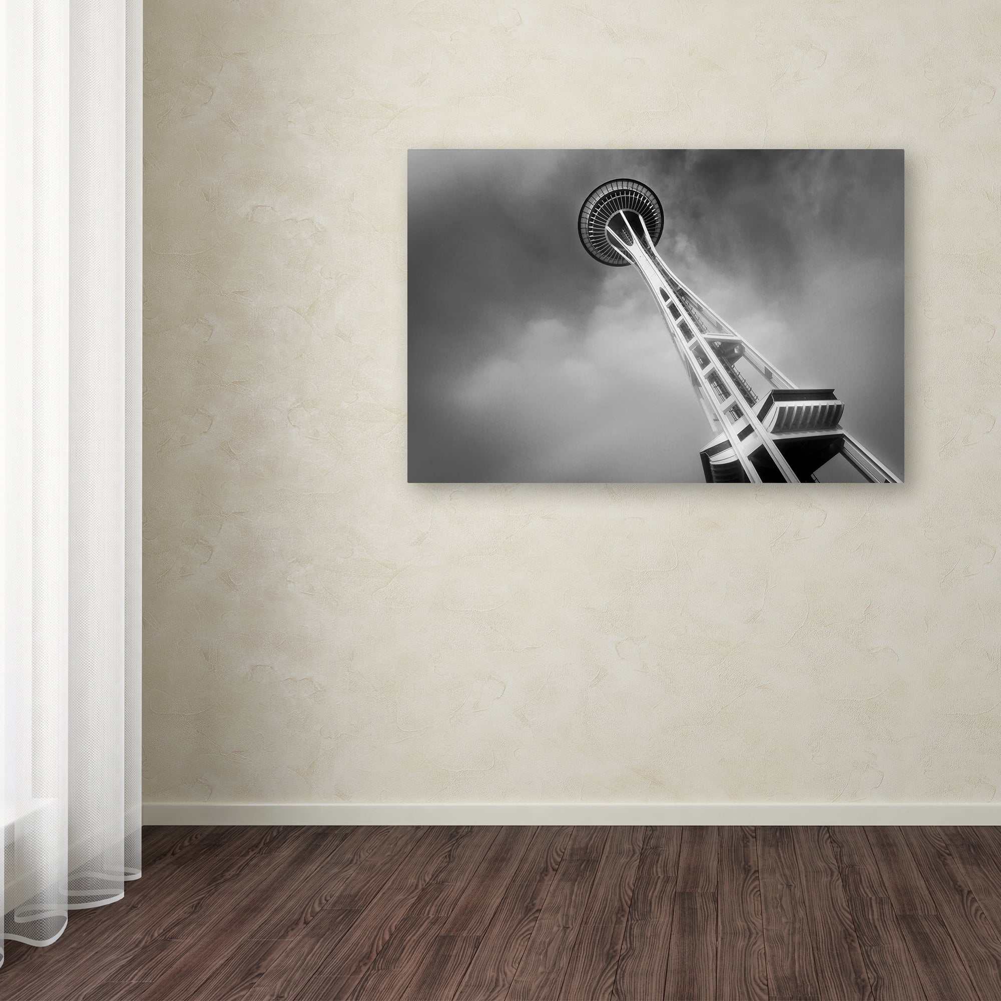 Trademark Fine Art "Seattle's Space Needle" Canvas Art by Yale Gurney