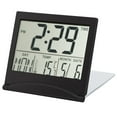 thumbnail image 2 of MYG Digital LCD Folding Desktop Travel Alarm Clock with Calendar Temperature Display Snooze Function Compact Portable for Home Office Vacation 12 Hour Time Large Clear Screen, 2 of 10