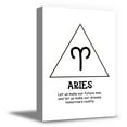 thumbnail image 1 of Awkward Styles Aries Zodiac Sign Aries Canvas Astrology Zodiac Sign Decor Original Wall Gifts Inspiration Aries Wall Art, 1 of 7