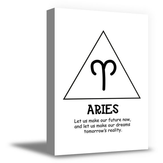 Awkward Styles Aries Zodiac Sign Aries Canvas Astrology Zodiac Sign Decor Original Wall Gifts Inspiration Aries Wall Art