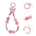 thumbnail image 4 of Unique Bargains 1 Pc Phone Charm Bow Cellphone Charm Pink White, 4 of 5