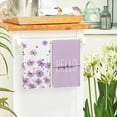 thumbnail image 4 of bamooi Purple Flowers Bee Hello Sunshine Summer Kitchen Towels Dish Towels, 18x26 Inch Seasonal Holiday Decoration Hand Towels Set of 2, 4 of 6