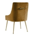 thumbnail image 5 of TOV Furniture Beatrix Cognac Velvet Side Chair with Gold Legs, 5 of 6