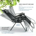 thumbnail image 4 of LammaLoe Zero Gravity Chair, Outdoor Lounge Chairs with Cup Holder, Black, 4 of 7