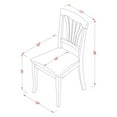 thumbnail image 3 of HomeStock Gothic Grace Avon Dining Chair Wood Seat - Black And Cherry Finish - Set Of 2, 3 of 3