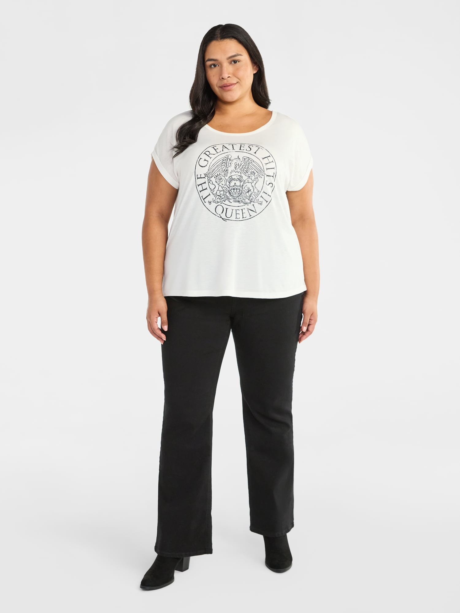 Terra & Sky Women's Plus Graphic T-Shirt, Greatest Hits Logo, Sizes 0X-4X