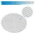 thumbnail image 4 of Uxcell 2" Diameter 304 Stainless Steel Perforated Sheet, 2 Pcs 0.06" Hole 19GA Expanded Metal Mesh Round Slices Plate Screen Decorative Meshes for Ventilation Grill Smoking, Silver Tone, 4 of 6