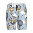 thumbnail image 4 of Gaeub Balloon Vintage Printed Men's Short Pajama Pants, Lightweight Lounge & Sleep Bottoms Keep You Cool - Small, 4 of 9