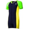 TYR Boys Sport Competitor Thermal Suit, Navy/Green, 2 Tall