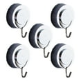 thumbnail image 2 of BE-TOOL Adhesive Hooks for Hanging Bath Towel Umbrellas Clothes Bags Super Bearing Capacity Silver, 2 of 5