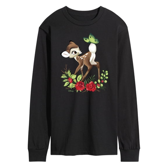 Disney - Christmas Botanical Butterfly Men's Long Sleeve Graphic T-Shirt