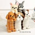 thumbnail image 4 of ruzhgo Pencil Case with Zipper Animal Pattern School Stationery Pen Storage Bag Portable Student Ruler Sundries Home Classroom White Yellow Beige, 4 of 6