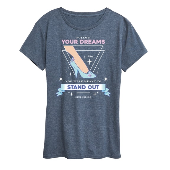 Disney - Cinderella Follow Dreams Stand Out - Women's Short Sleeve Graphic T-Shirt