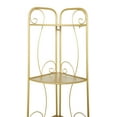 thumbnail image 5 of DecMode 11"W, 65"H Metal Glam Bakers Rack, Gold, 1-Piece, 5 of 8