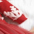 thumbnail image 6 of IUYRTFE Christmas Snowflake Printed Mesh Round Neck Long Sleeve Casual Party Dress for Toddler Girls Holiday Photography Outfit Everyday Wear(Red,3 Years), 6 of 6